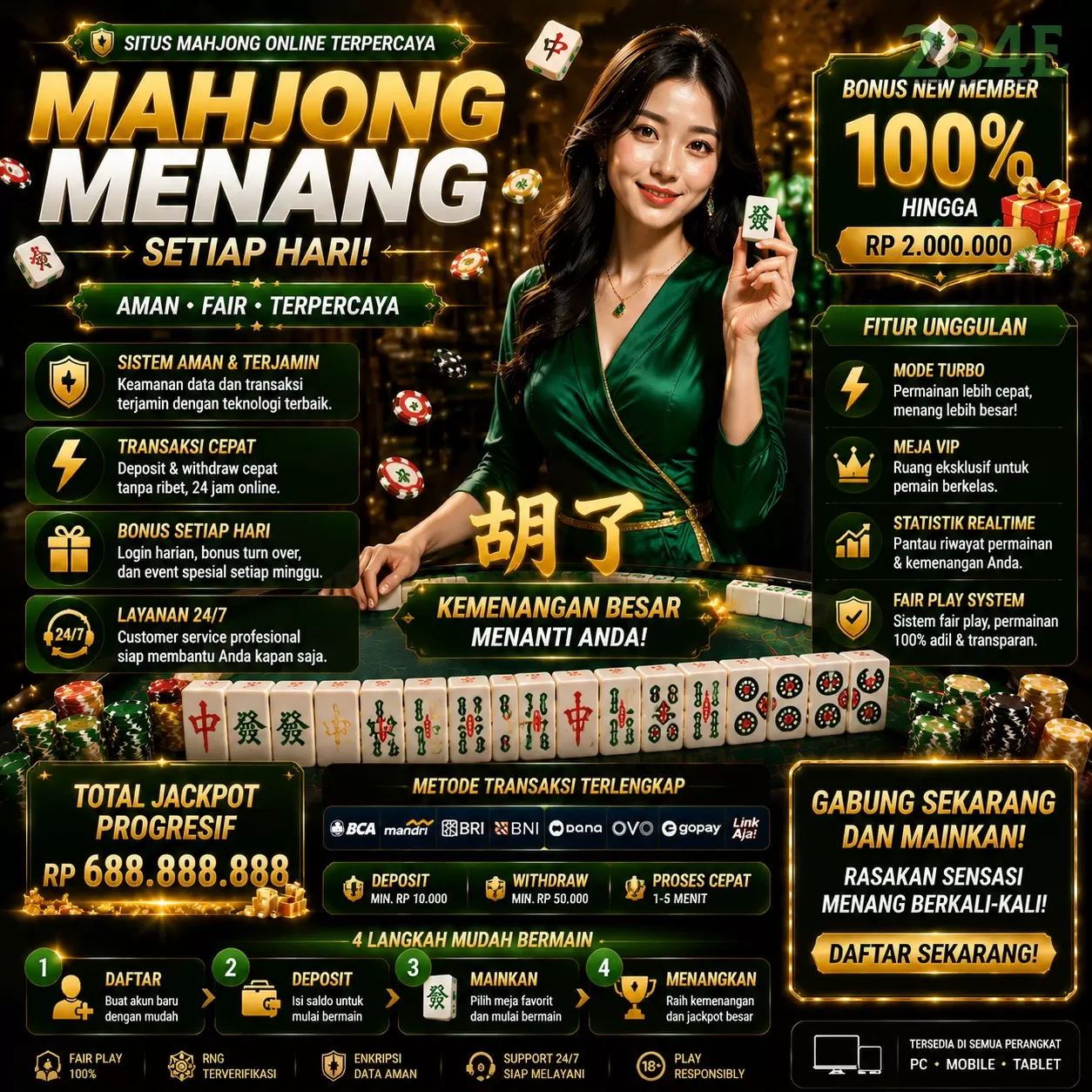 Cara Bergabung dan Bermain di Situs 234e