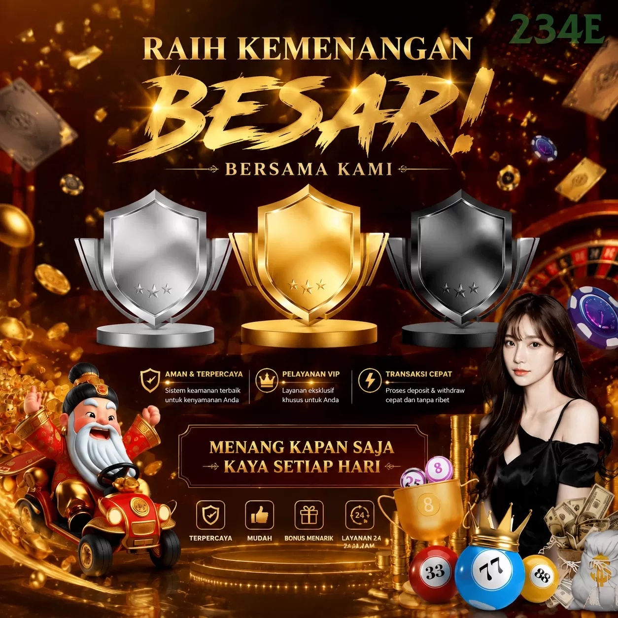 Perbandingan 234e dengan Situs Game Lain